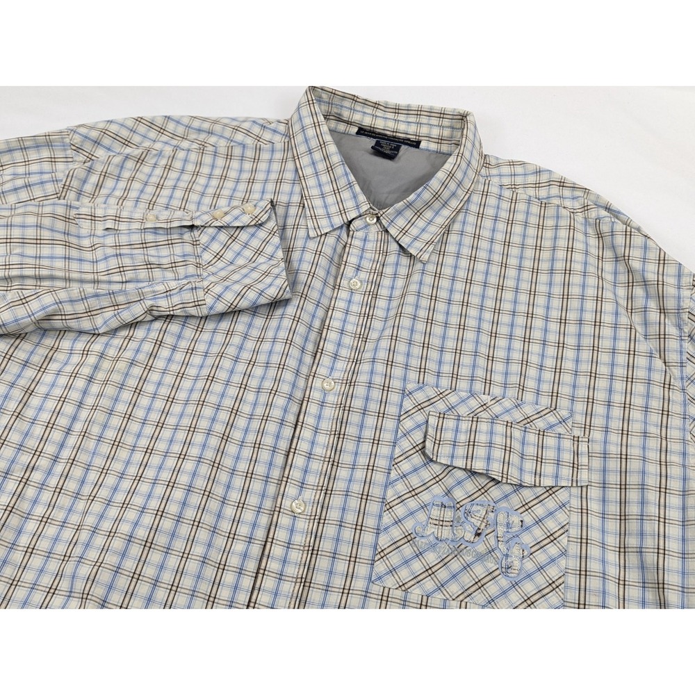 Mens 3XL Marithe Francois Girbaud Vintage Button Up Long Sleeve Embroidery - Picture 1 of 10